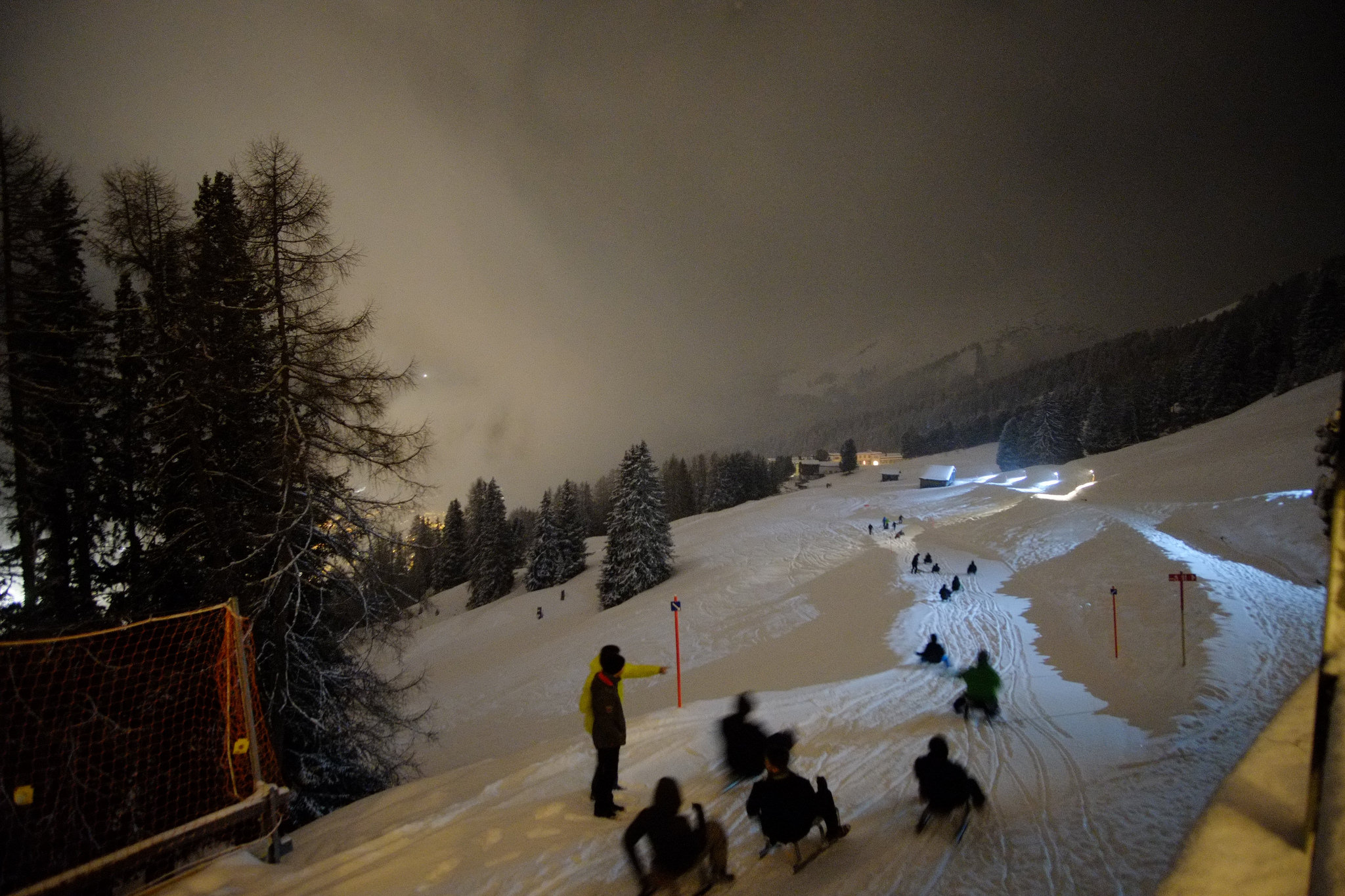 Sledging in Davos