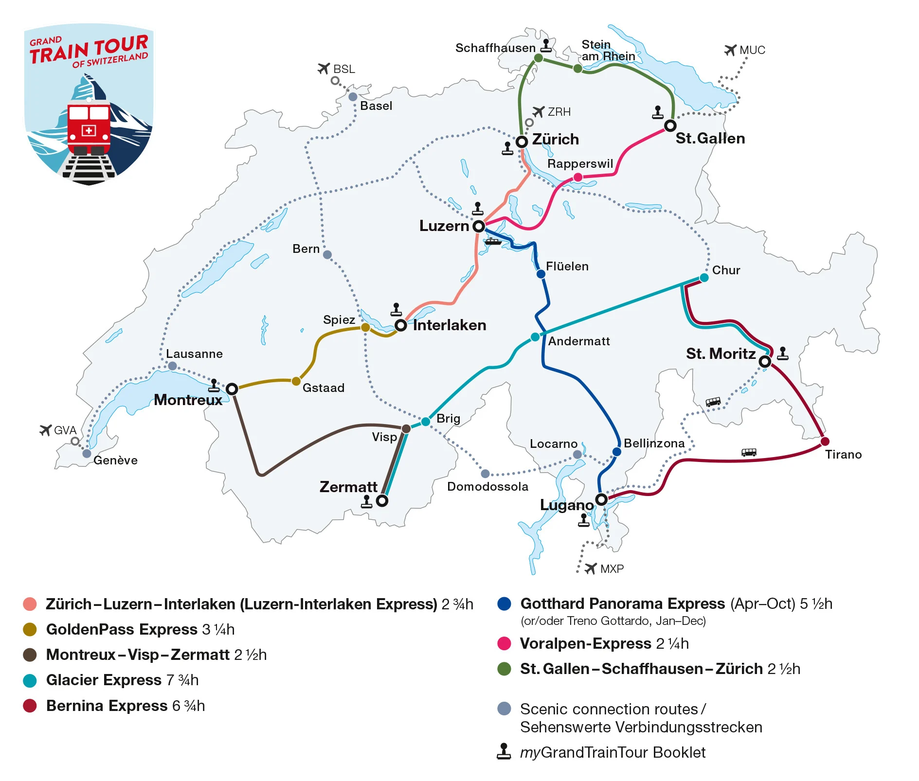 Scenic train routes to Davos, © 2024 Switzerland Tourism